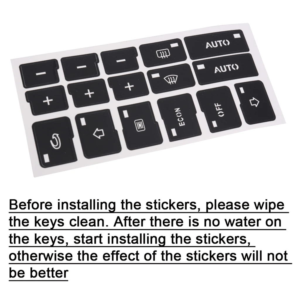 ​For Audi A4 B6 B7 2000 - 2004 Car Air Condition Sticker AC Climate Control Button Repair Stickers Decals