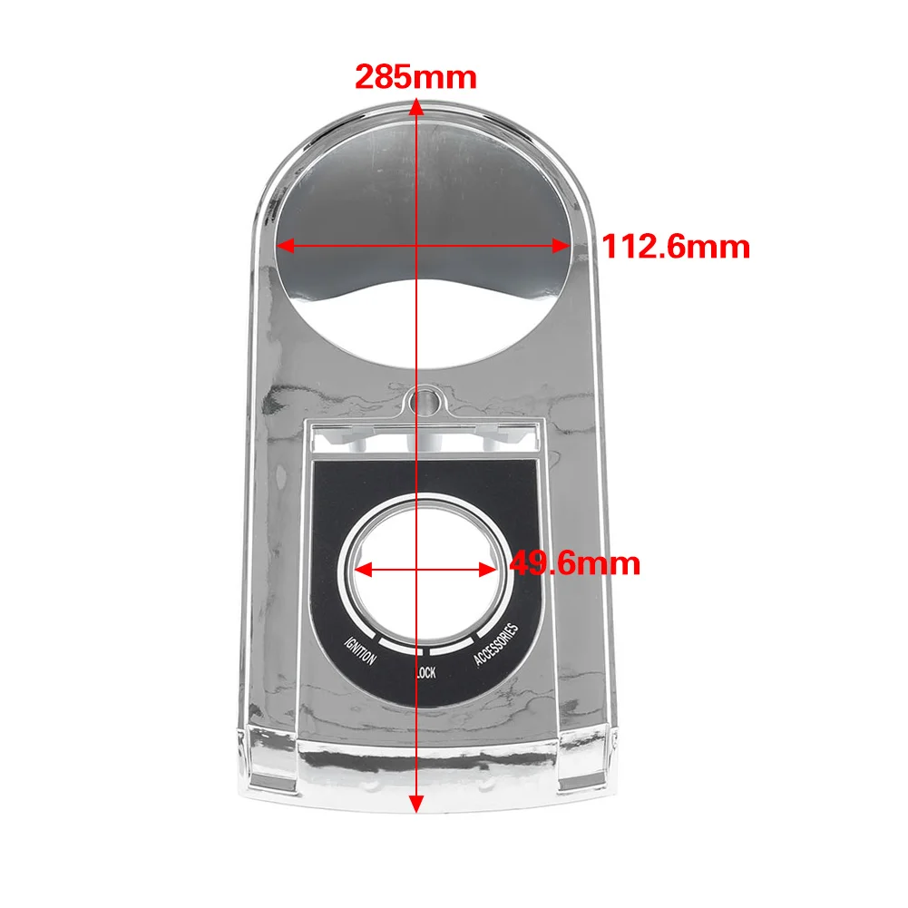 Motorcycle Front Dash Panel Speedo Housing ABS Chrome For Harley Softail Fat Boy FLSTF Heritage FLSTC 1996-1999