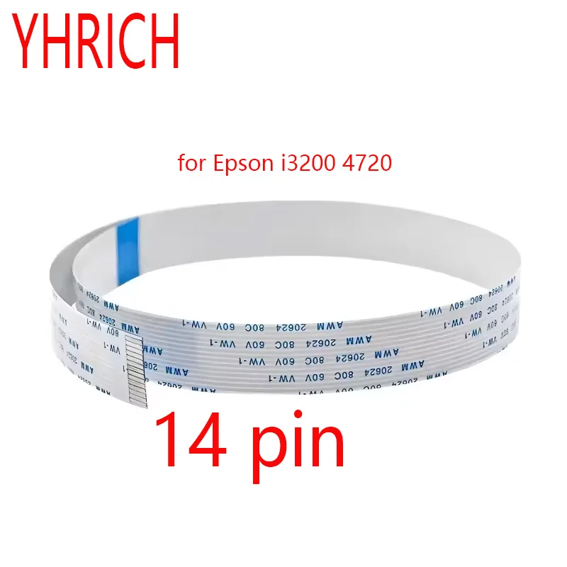 10PCS High Quality I3200 Print Head Cable Flat Data Cable14P 40cm/45cm/60cm Replacement for Epson I3200 4720 Printhead Cable