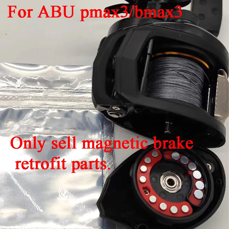 Baitcasting Reel Magnetic Modify Parts,Long Throw Stabilize,Fishing Wheel, Refit Accessories for ABU Pmax3, Bmax3,Tiny Bait