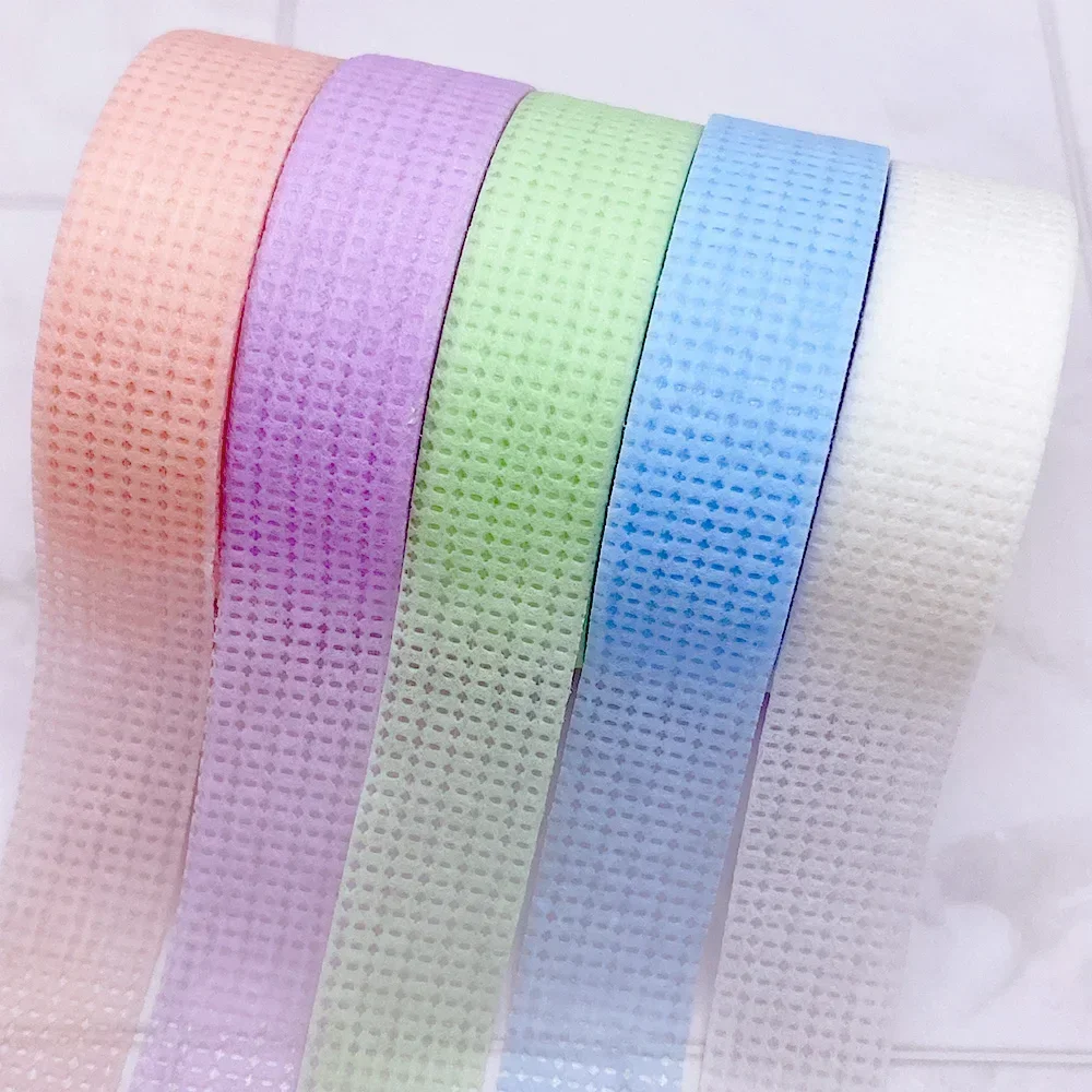 5Pcs/lot Eyelash Extension Tape Breathable Medical Non-woven Adhesive Tape Eyelash Patch Tapes Cutter Cutting Tool for Beauty