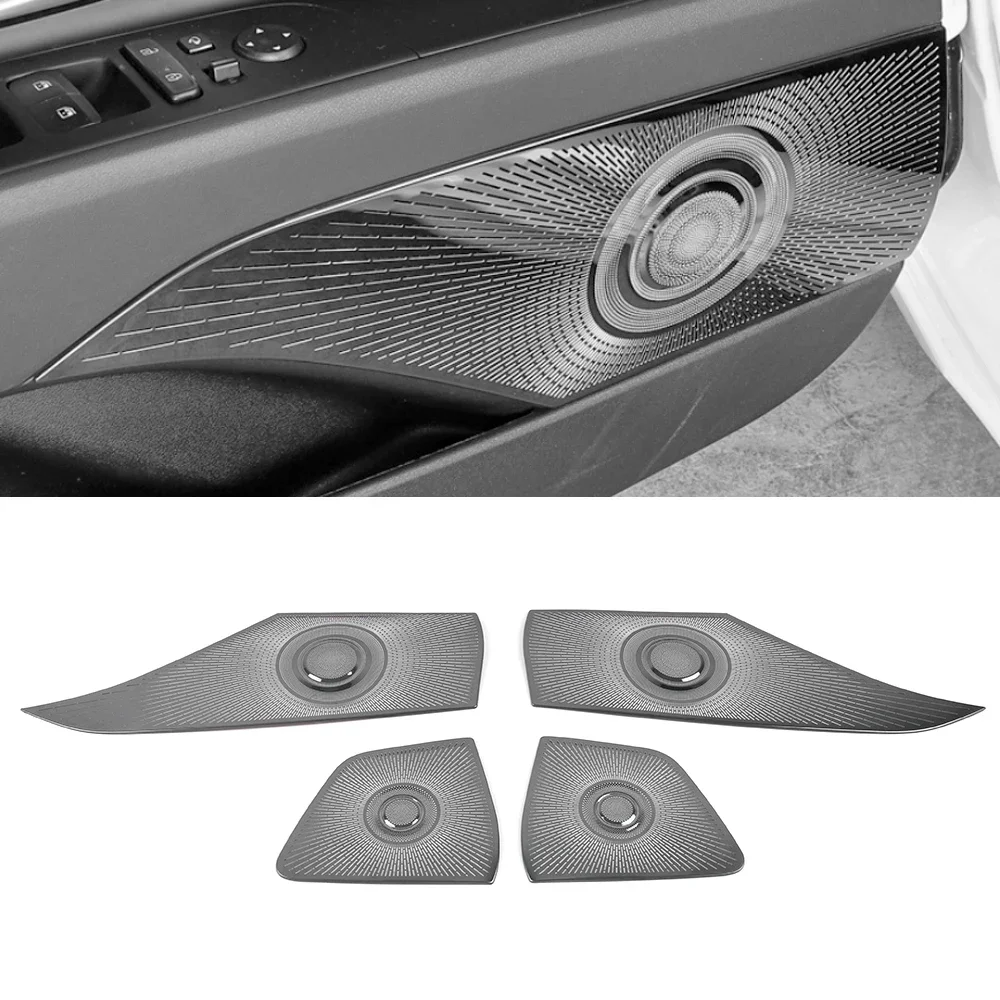 

For Hyundai Elantra Avante I30 2020-2023 Auto Car Speaker Cover Door Loudspeaker Sound Pad Frame Sticker Interior Accessories