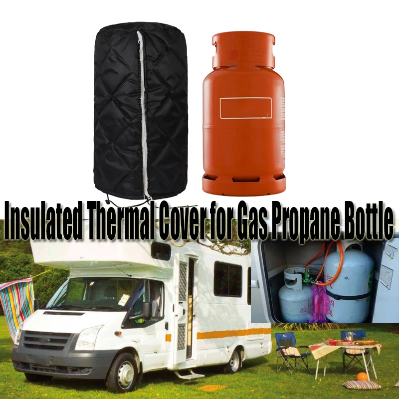 

Insulated Thermal Cover For 11KG&13KG Gas Propane Bottle For Caravan Camper Winter Outdoor Camping Barbecue Industrial Garden