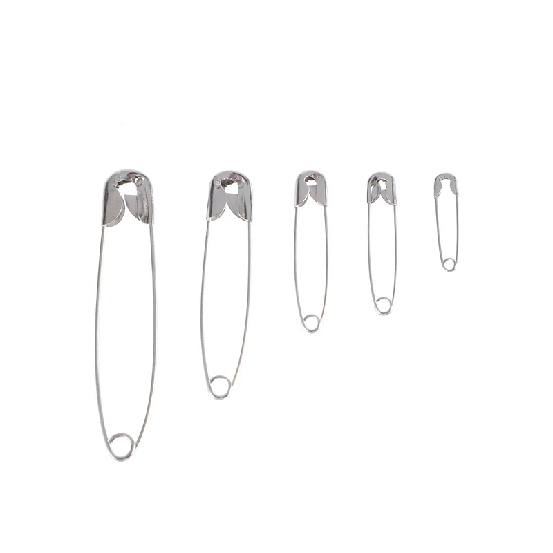 Silver Safety Pins Kit With Storage Box for Clothes Sewing And Jewelry Making DIY Handmade Craft Accessories Tools Set