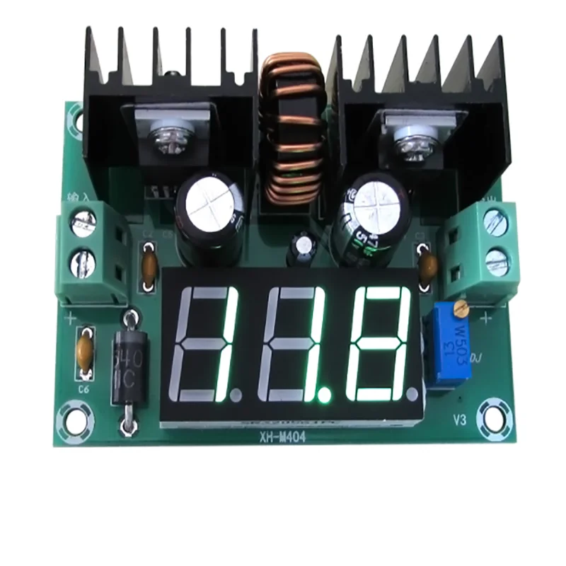 

XH-M404 DC step-down module digital DC voltage regulator board XL4016E1 DC digital display voltage regulator 8A