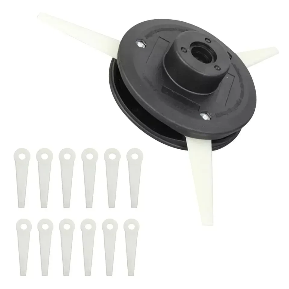12pcs Plastic Blades Spare Part for Stihl FS90 FS100R Trimmer Lawn Mower Brush Cutter Head Blade Replace Garden Grass Accessorie