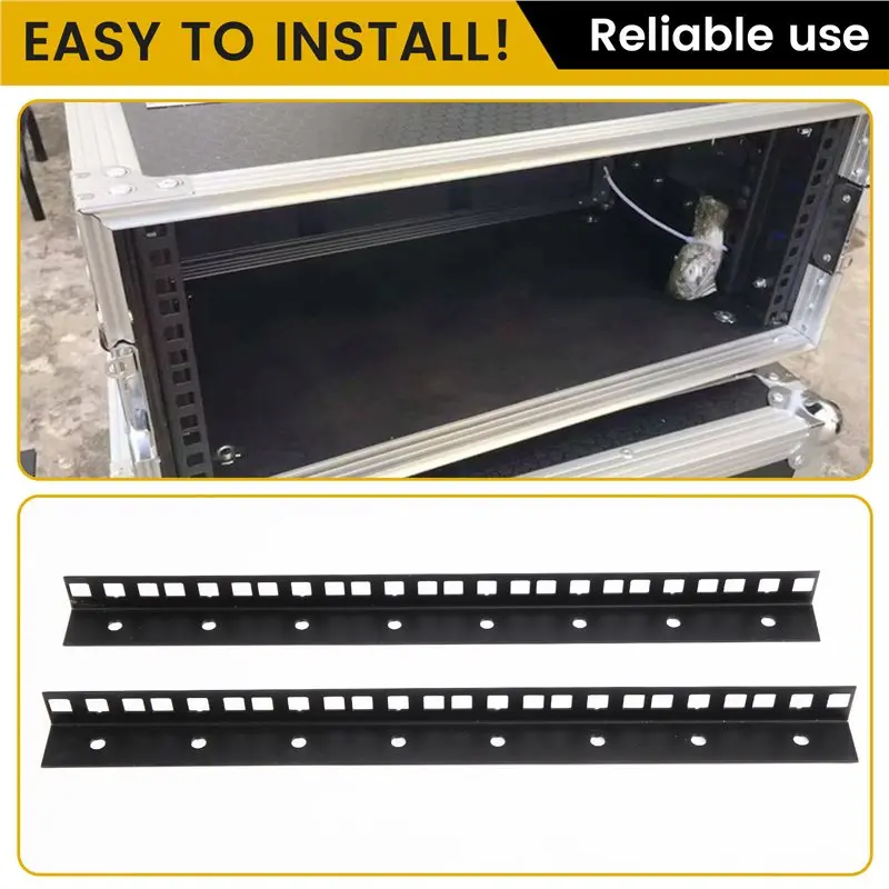 2026 New 8U Cabinet Column Kit 19Inch Standard Rack Rails Includes 32 Sets Of M6 Card-Type Nut Screws DIY Server/Audio Amplifier - view 6