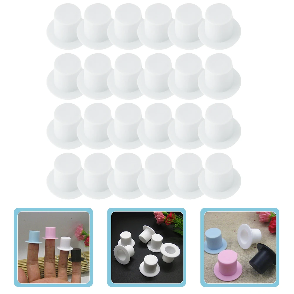 

120 Pcs Mini Top Hats Decorative Clown Hat Jewelry for Handmade Crafts Accessories Resin Christmas DIY Projects Party Hats