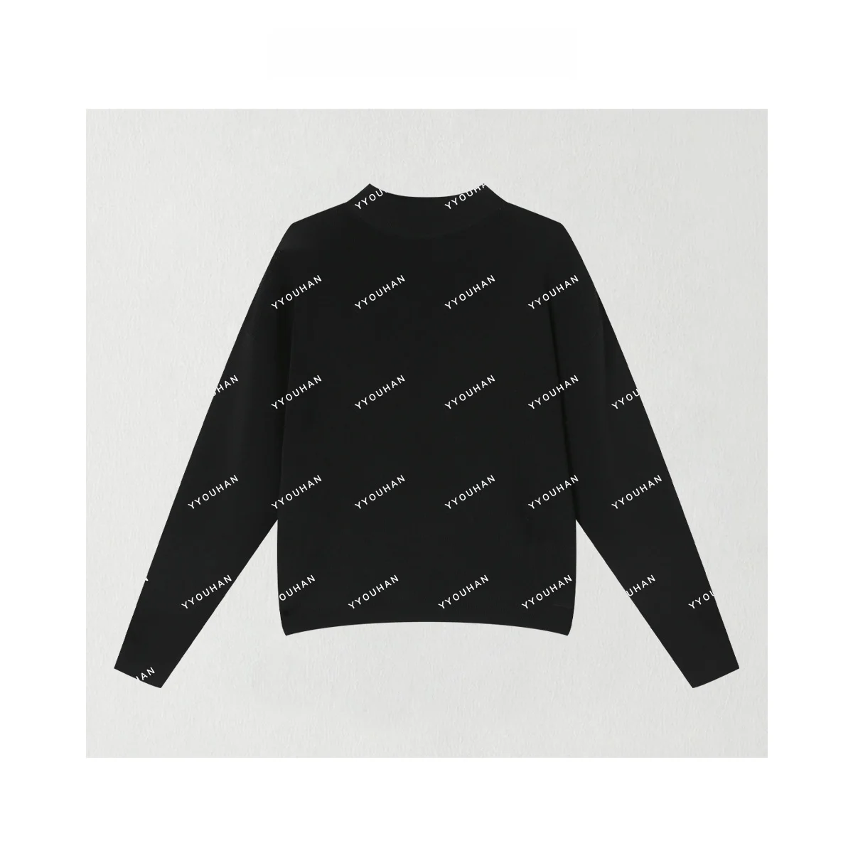 

Moon Doesnt Eat Fi Classic mat round Ne Long Sve Knitted Sweater Versatile All Seasons Women's Faion C25