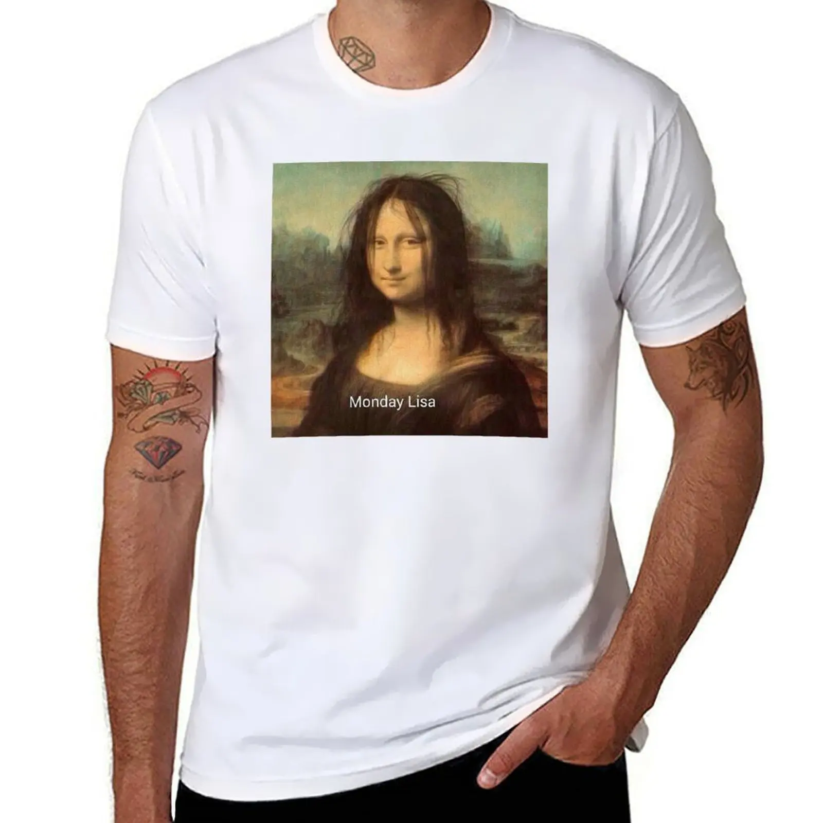 

for t essential Mona Monday mens Da Art - T-Shirt Lisa graphic shirt Lisa Vinci man joke t Postmodern shirt t shirts
