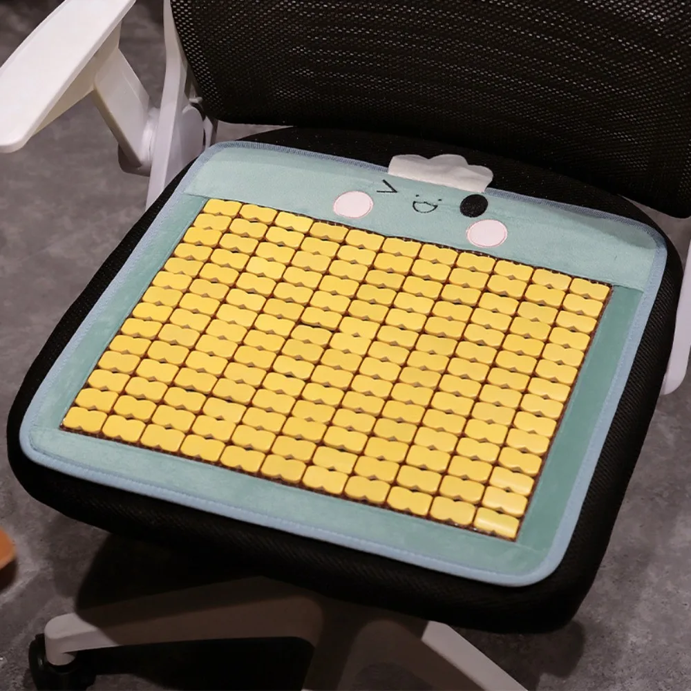 

Adorable Cartoon Animal Pattern Summer Cool Seat Cushion Breathable Square Student Chair Mat Anti Slip Cooling Chair Pad Summer