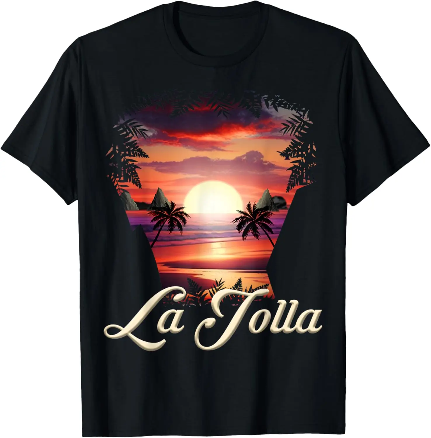 La Jolla Vibrant Sunset San Diego, California T-Shirt