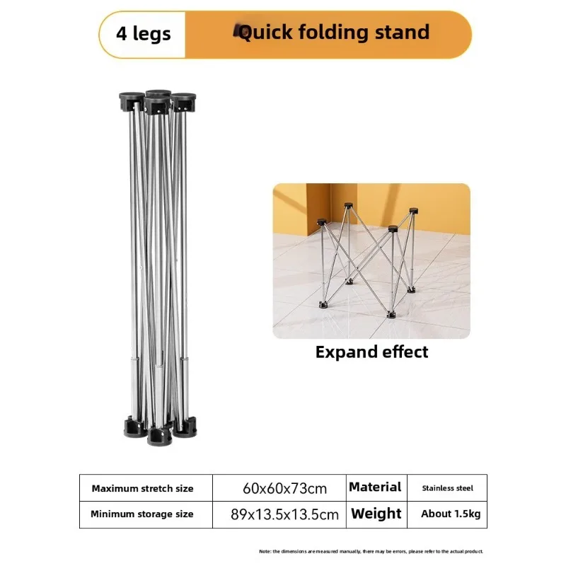 Spider Leg Woodworking Workbench Stainless Steel Folding Tripod Receiving Rack Multifunctional Telescopic Operation Platform