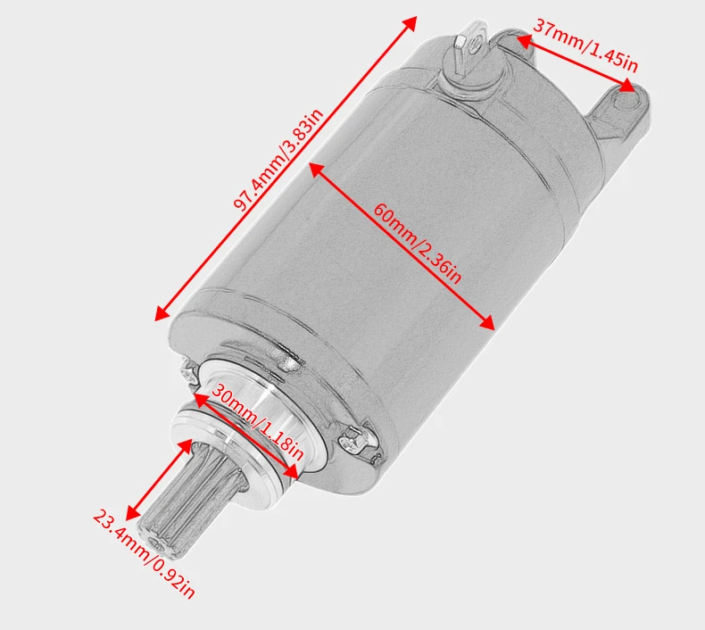 T1311112 T1310060 T1314455 Motorcycle Starter Motor For Triumph Tiger 800 XC Street TripleStandard  675 R  ( VIN 560476 560477 ）