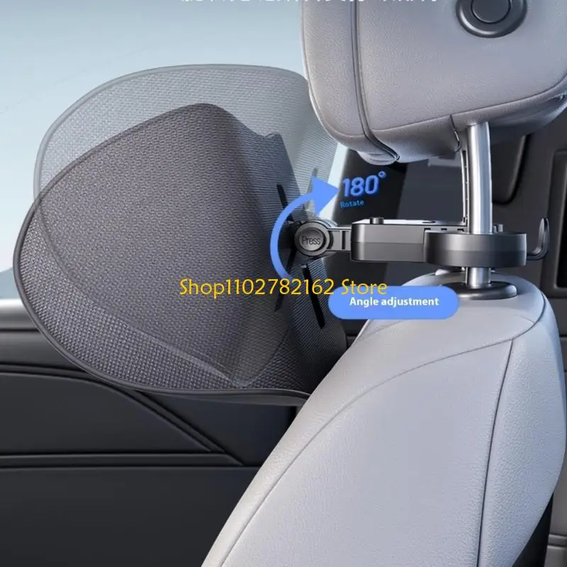 

547B PU Leather Car Headrest Cushion Universal Auto Interior Head Neck Pillow Support