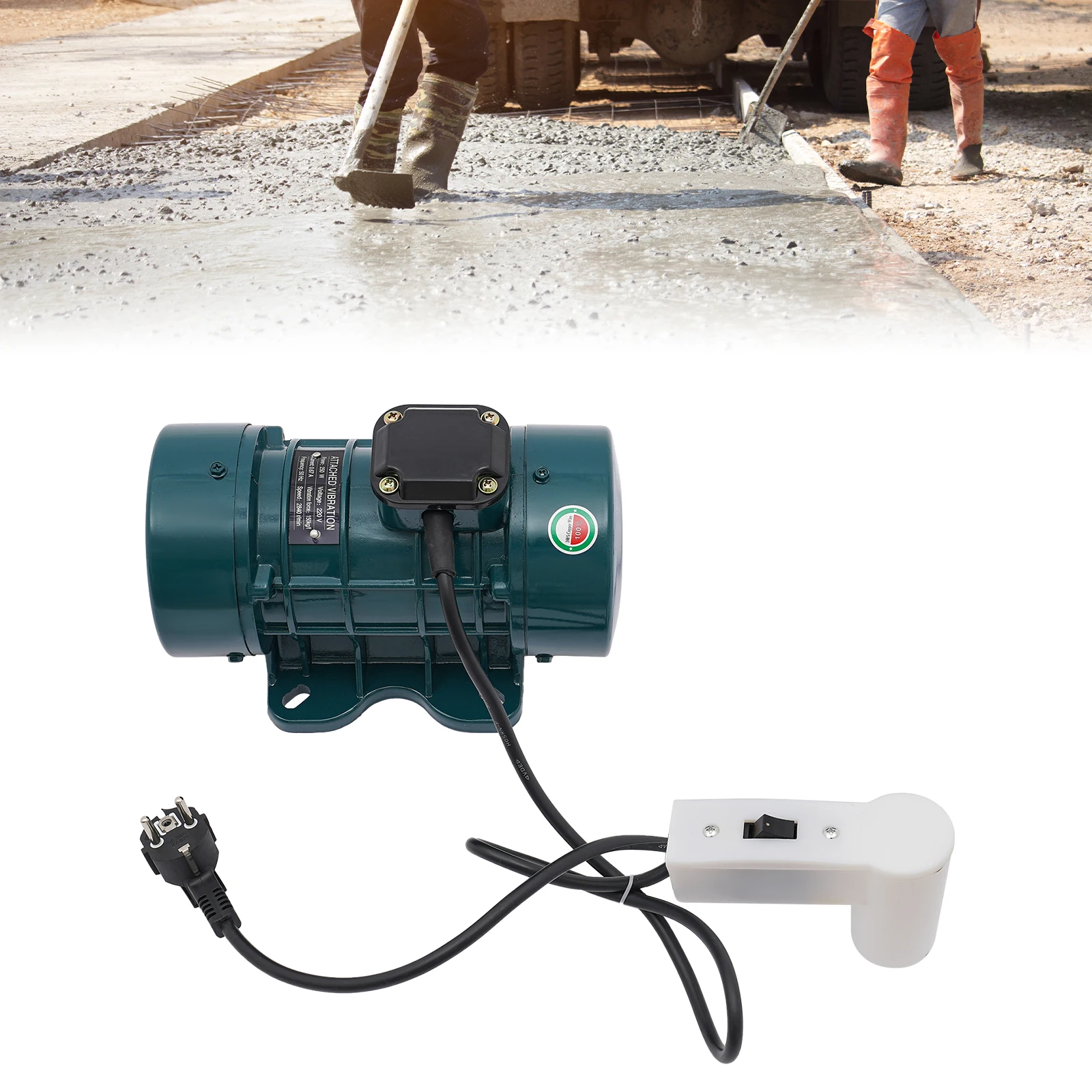 محرك اهتزاز الخرسانة الكهربائي 2840 دورة في الدقيقة 250 وات |   محرك اهتزاز اهتزاز 220 فولت