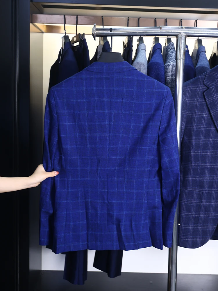 الكلاسيكية Faionable منقوشة الرجال رداء غير رسمية Jaet ربيع الخريف الشباب تنوعا الهتاف Sle طويل Sve ملابس رسمية