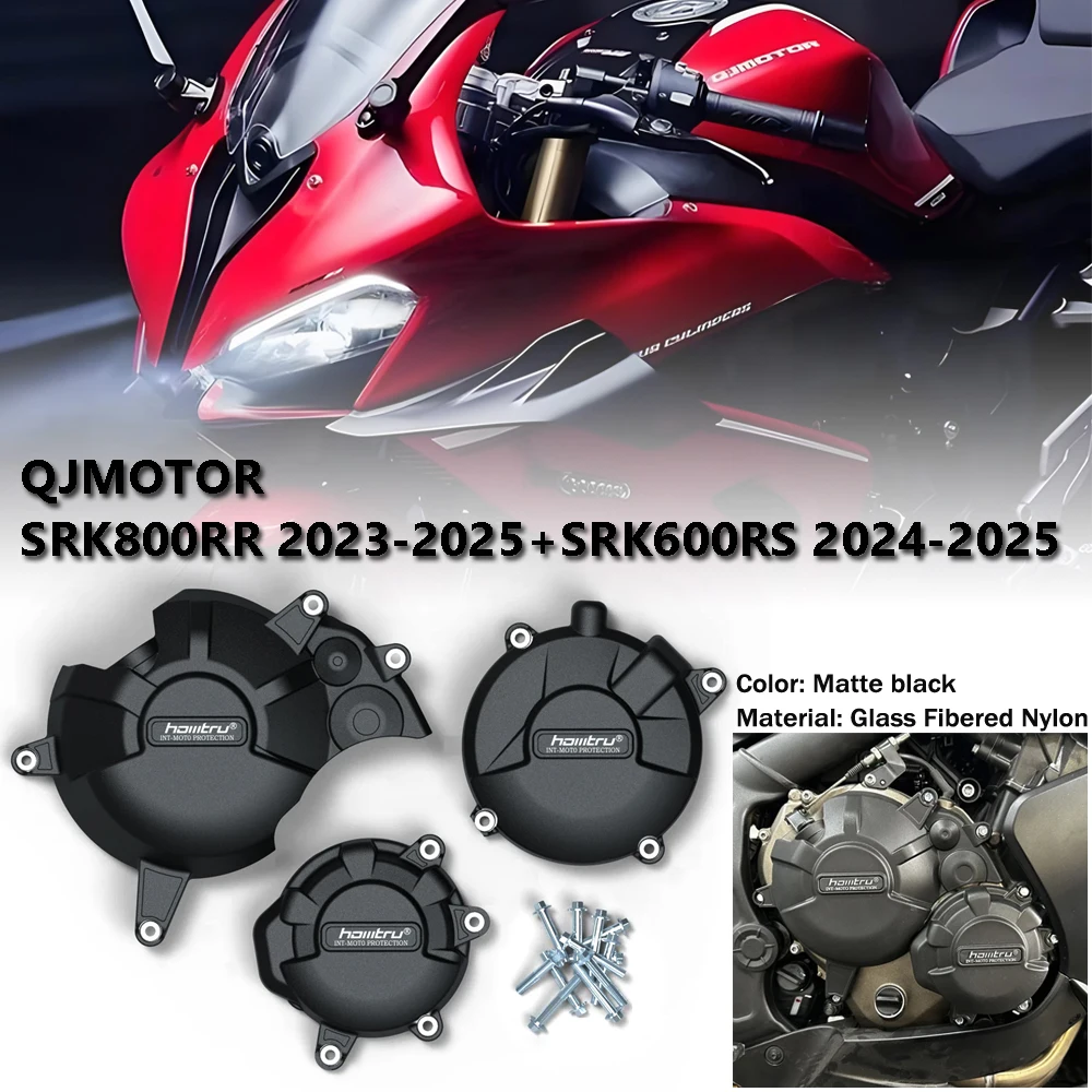 

For QJMOTOR SRK800RR srk800 rr / 2023-2025 SRK600RS 2024-2025 Engine Cover Engine Fall Protective Cover