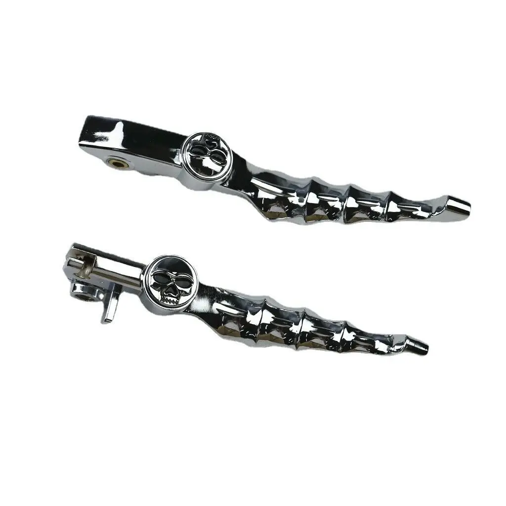 Chrome Motorcycle Handlebar Skull Brake Clutch Lever for Yamaha  V-Star 650 1100 Custom Drag XVS400 1996-2002