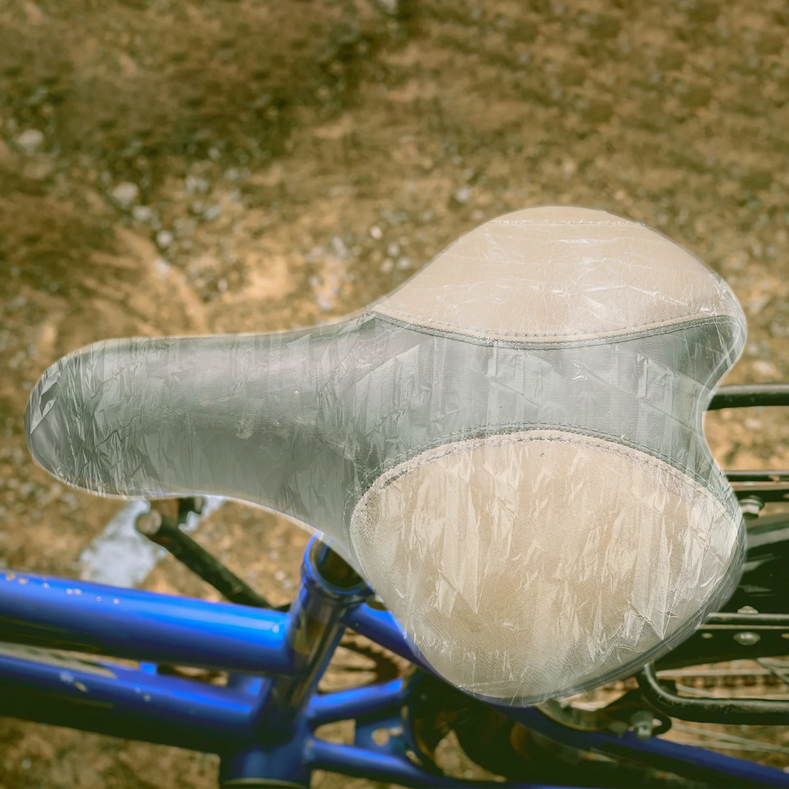 

50pcs Electric Bike Seat Cover Waterproof Plastic Outdoor Bicycle Scooter Cushion Protector Rain Replacement Accessories