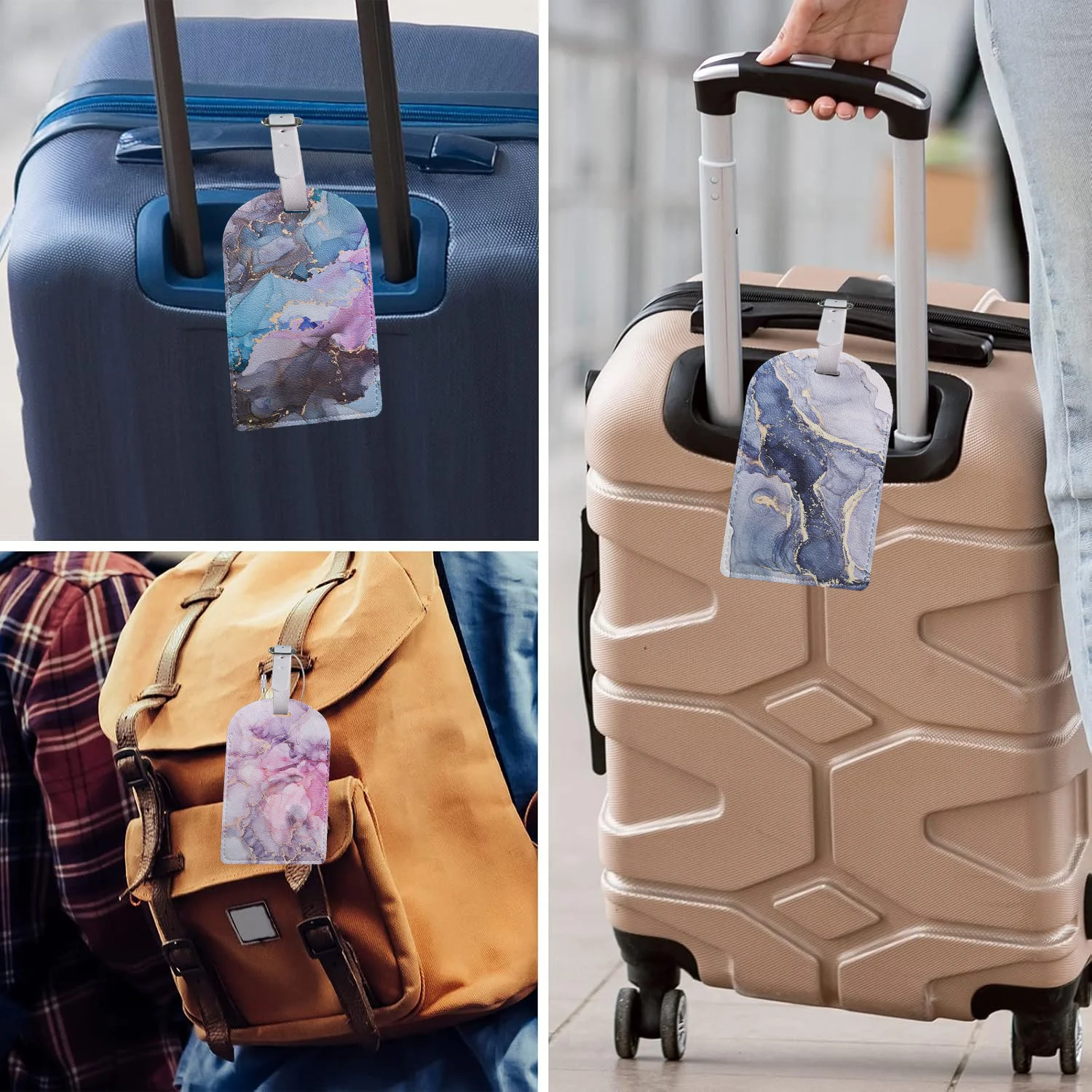 Рисунок 3 - Красочные мраморные багажные бирки