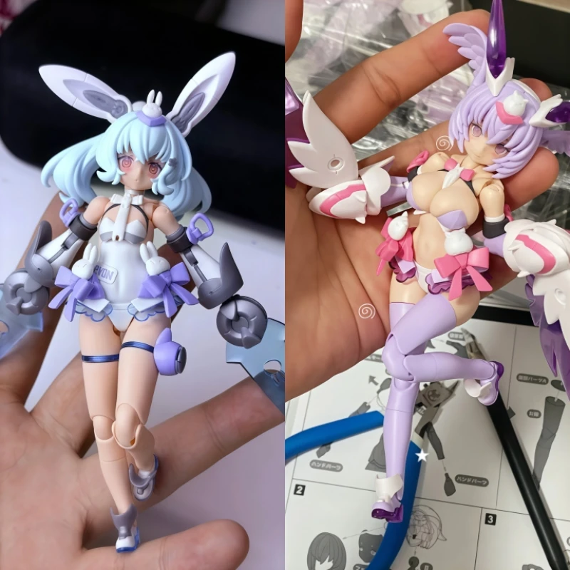 

В наличии: Пластиковая модель Kotobukiya KP789 Megami Device Puni ☆ Набор для сборки моделей Mofu Yuki Tu и Kuro Neko, доступны два стиля