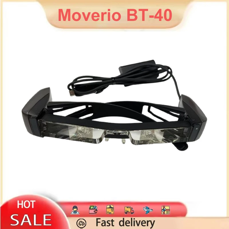 Em estoque! Óculos inteligentes originais Moverio BT-40 BT-40 AR Óculos 120 polegadas Full HD 1080P Microprojeção Si-OLED de segunda tela