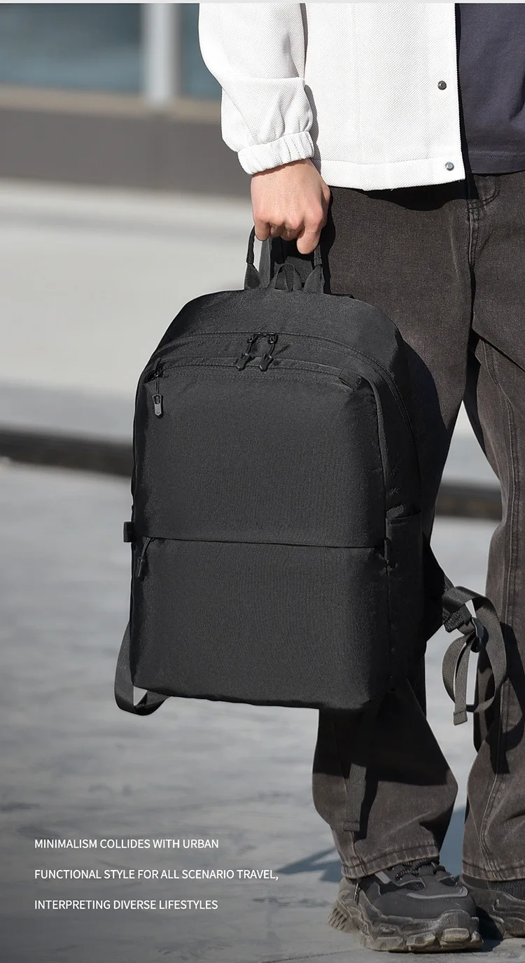 Unisex Business Casual Backpack - Large Capacity Oxford Fabric Laptop Bag, Durable Water-Resistant Travel backpack for Work Coll