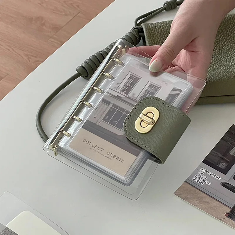 a7-korean-ins-style-card-album-storage-manual-album-loose-leaf-card-bag-portable-blank-inner-page-notebook-student-gift
