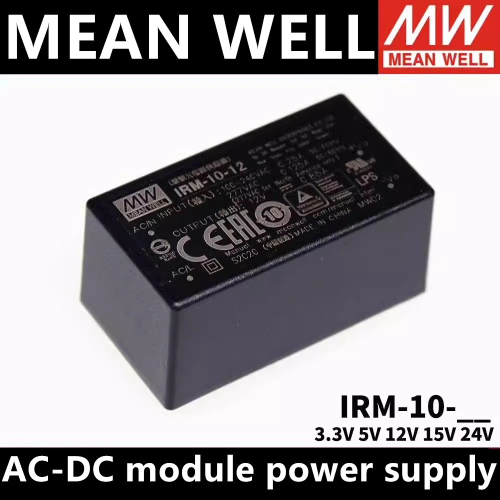 Taiwan MEAN WELL IRM-10-3.3 IRM-10-5 IRM-10-12 IRM-10-15 IRM-10-24 Single Output module power supply 3.3V5V12V15V24V PCB type