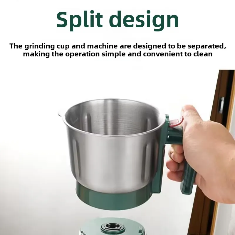 Broyeur électrique sec/humide 110V/220V, acier inoxydable 304 détachable, 3 vitesses 600ML pour herbes/épices/grains Ultra-fins