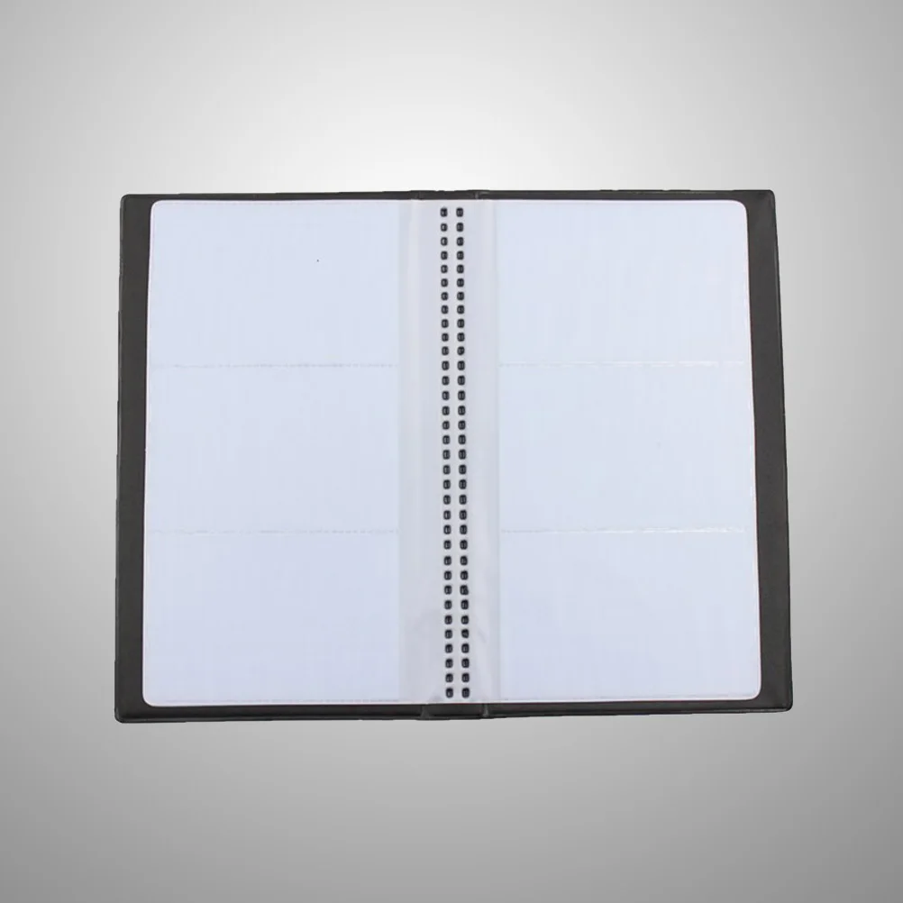 Libro per biglietti da visita da 120 slot nero per carte d'identità con nome di credito Organizzatore per ufficio domestico Libro Organizzatore aziendale