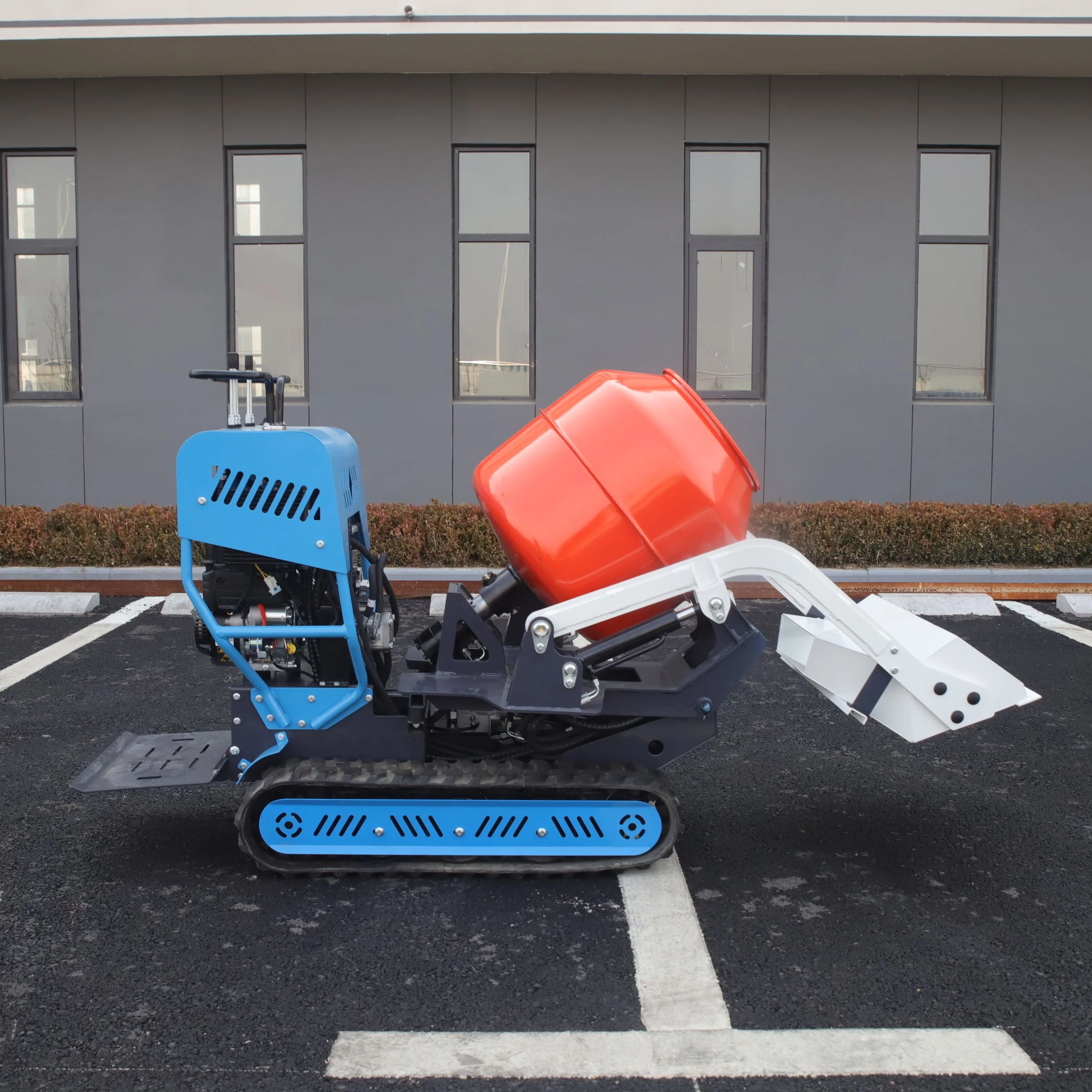 Betonmixer 800kg Hoge Vermogen Mini Dumper Aangepast Gratis Verzending Kleine Rups Dumper 1000 KG Elektrische Dumper Truck Yanmar