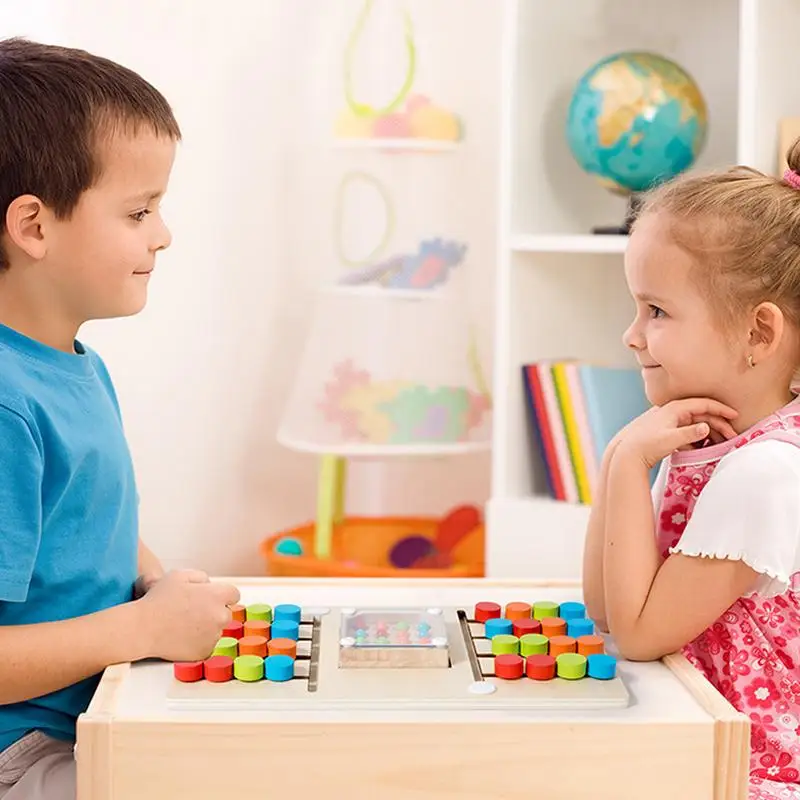 Jeu de société de tri de documents pour garçons et filles, jouet de puzzle assressenti, perles en bois, jeu de société pour deux joueurs, alth