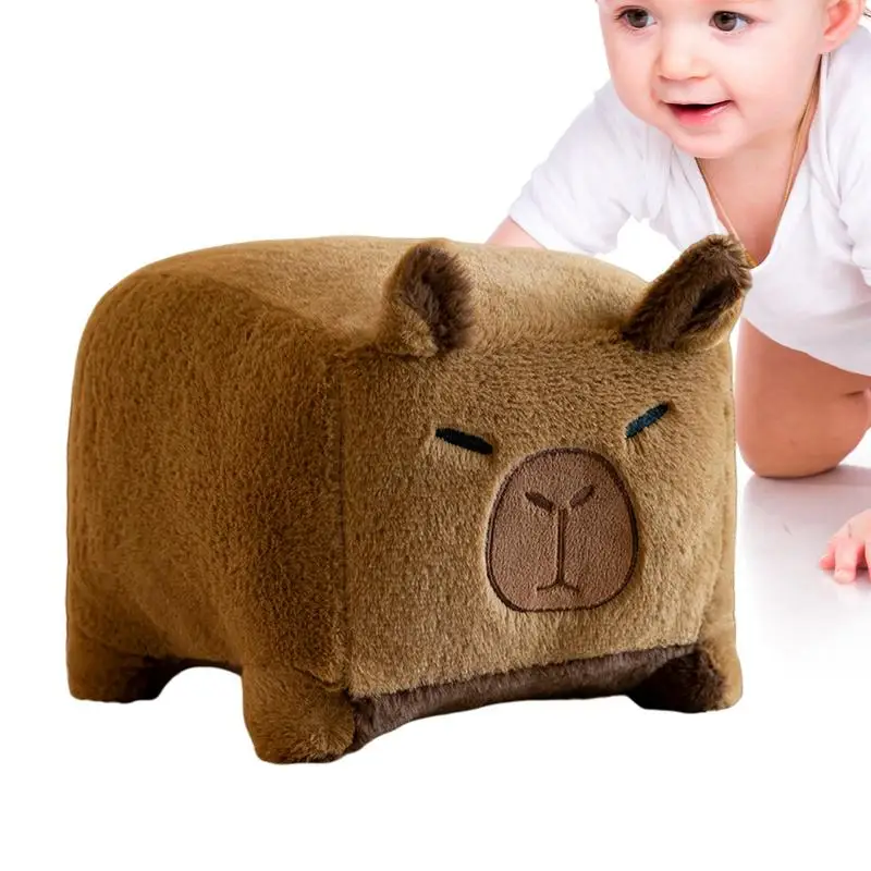 Stuffed Capybara Plush Toy Plush Stuffed Animal Capybara Toy Huggable Cartoon Doll For Home Decor Car Desk Bedroom Sofa Bed