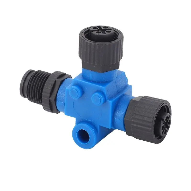 For NMEA 2000 Boat For Lowrance Network Marine T Connector 5 Pin IP67 Water Resistant Backbone Cable Tee Terminal