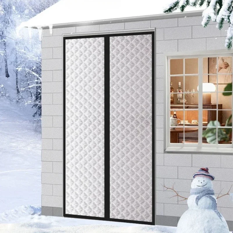 Autumn and Winter Self Absorbing Cotton Home Thickened Door Curtains Thermal Insulation Partition Curtains Winter Cold Curtains