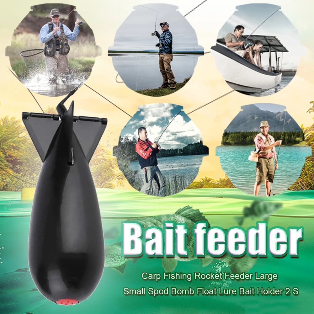 Carp Fishing Rockets Bomb Spomb Fishing Tackle Rocket Feeder Float Attract Container Nesting Device Fishing Tackle Tools