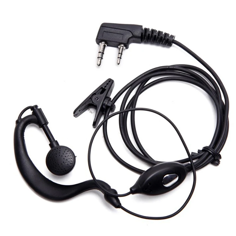 

2 Pin Walkie-Talkie Headset Wired Two Way Ham Radio Earpiece Earphone New For Baofeng BF-888S UV5R Walkie Talkie 992 Earwear