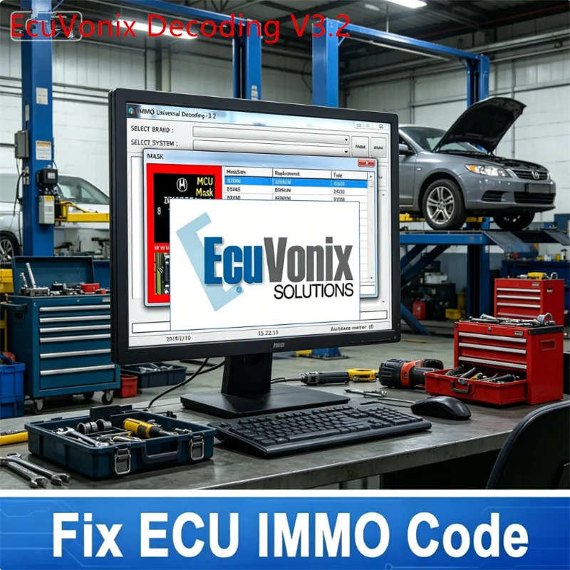 

Newest Car Repair Software PIN CODE EcuVonix Decoding V3.2 Immo Off CALCULATOR BSI VDO DASHBOARD