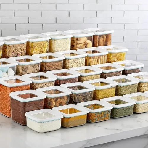 Food Storage Container Dry Food Storage Container Square Storage box 3x700 ml