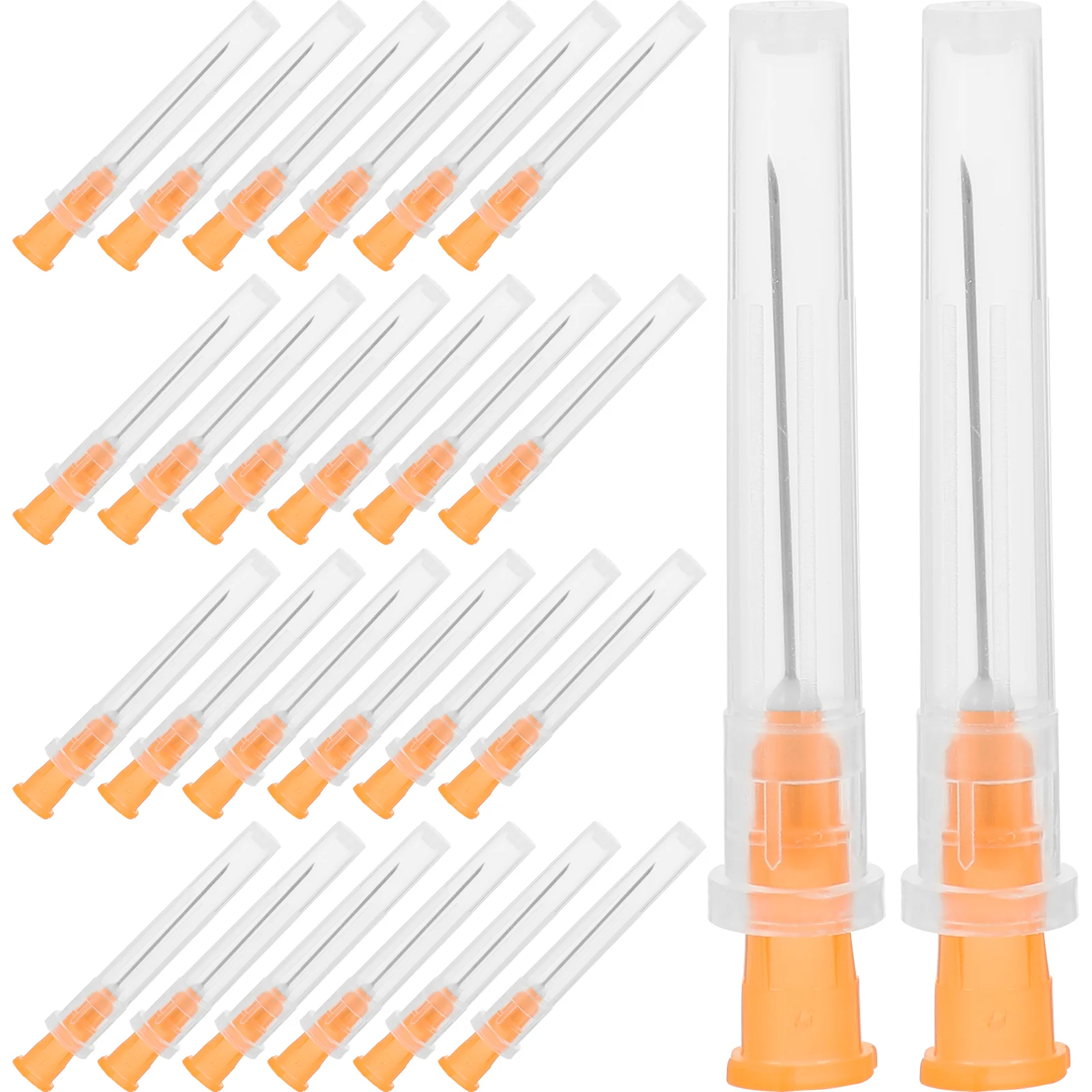 100 Pcs Lab Kit Tip Dispensing Needle 25 Gauge Needles Inch for Injection Syringe Laboratory 25g