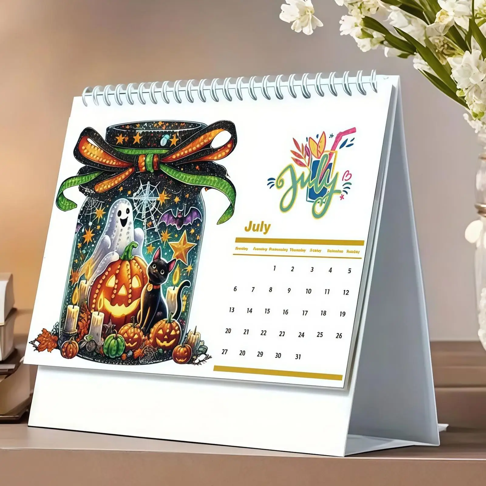 

2026 Monthly Calendar Rhinestone Art Desk Calendar 2026 Planner Monthly Planner Home Decor For Apartment Dorm Office Living Room