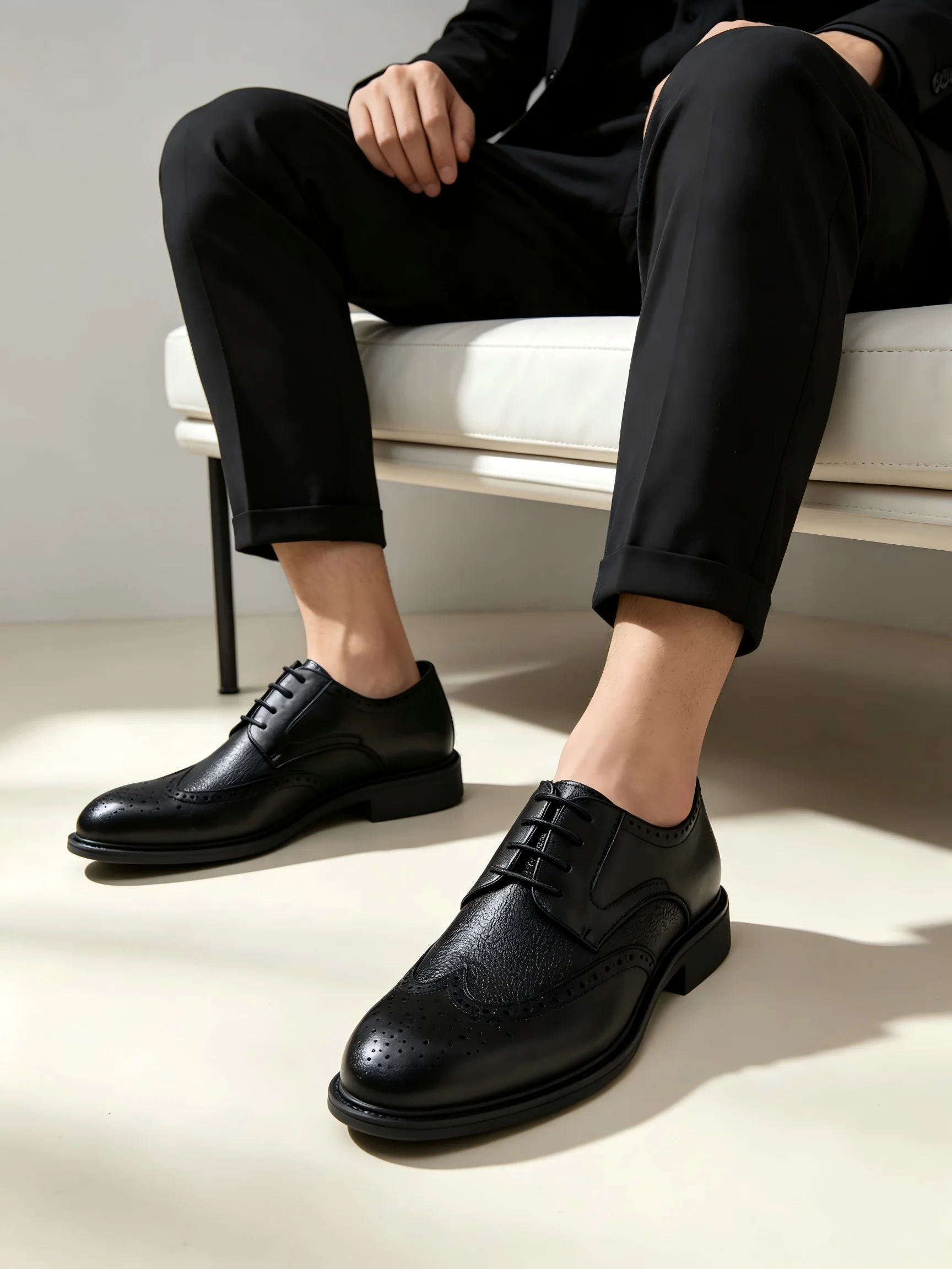 Men Fleece Lined Wingtip Brogu - đánh giá và giá Leather Work Oxfords