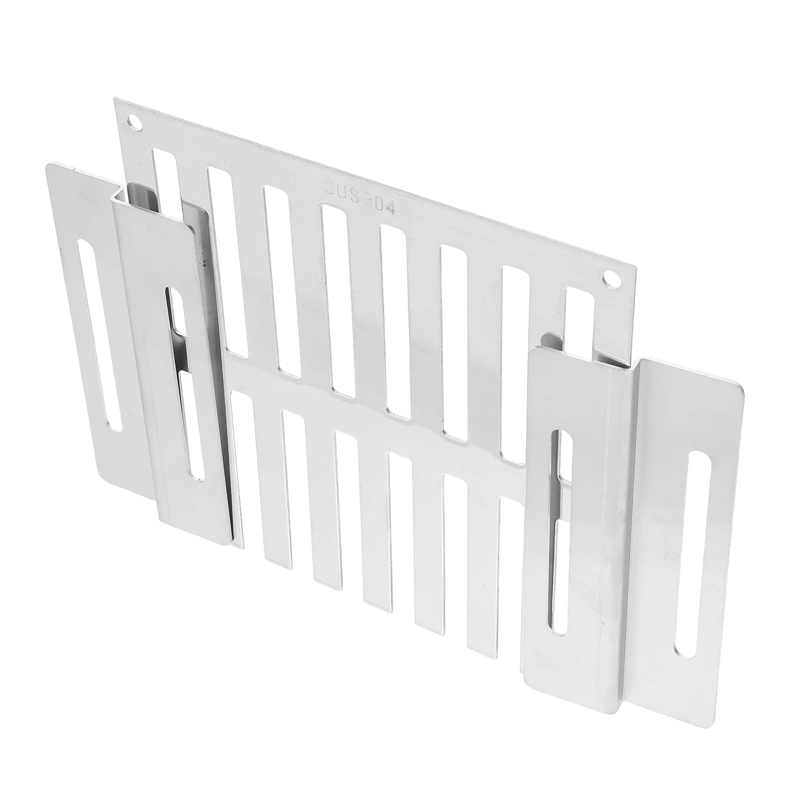 الفولاذ المقاوم للصدأ الطابق استنزاف 12.5X12.5Cm في الهواء الطلق مربع صر الجانب جدار جبل الصرف شبكة الثقيلة مانعة لتسرب الماء #5