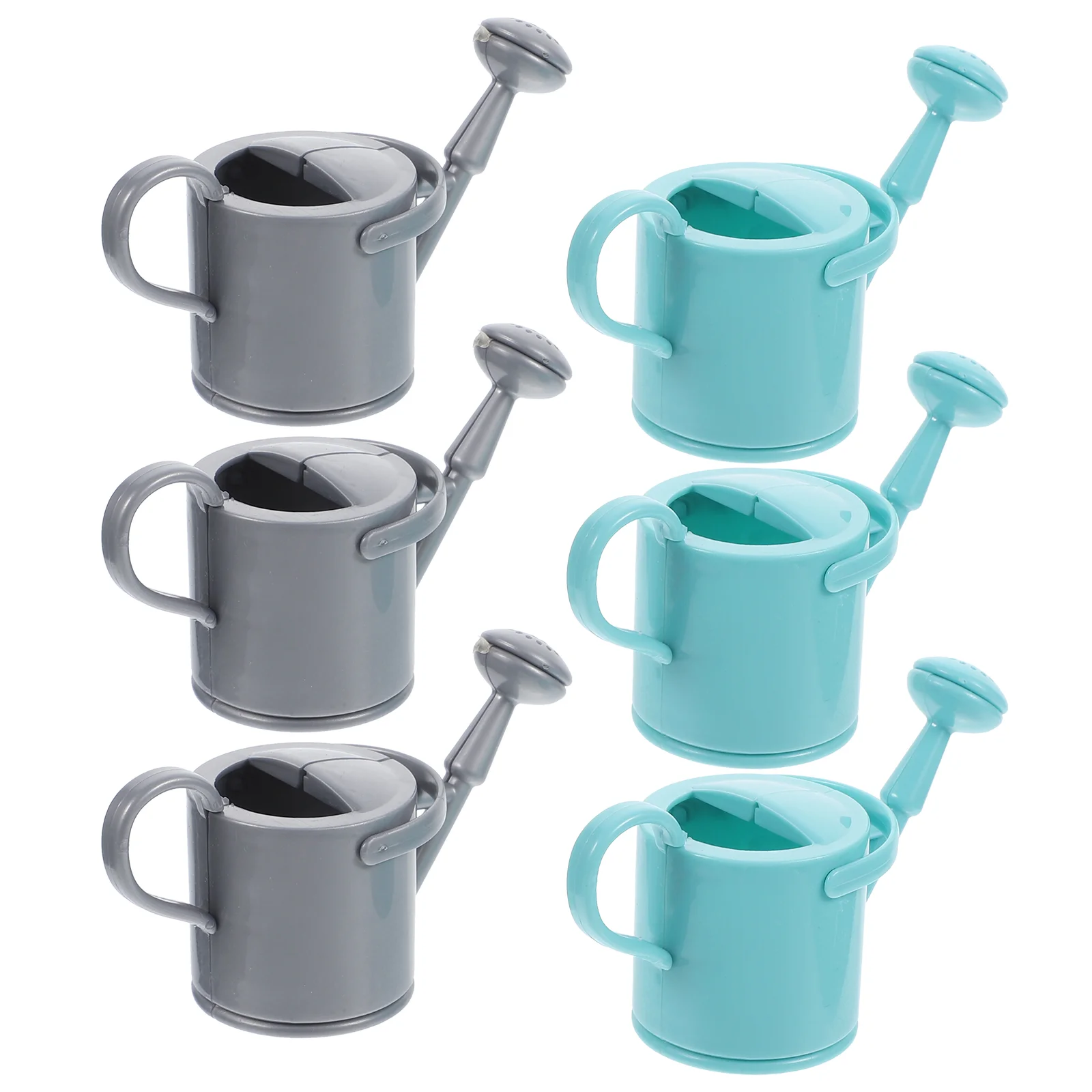 

6 Pcs Garden of Miniatures outside Pot Toy Watering Jug Can Outdoor Plastic Kettle Baby