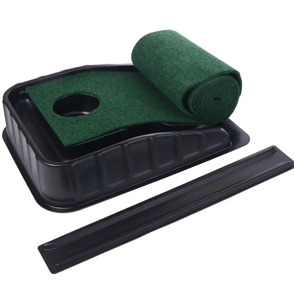 

Auto Ball Return Golfing Putting Mat Fairway Trainer Practice Equipment Putting Green Mat Hole &Slope Anti-slip