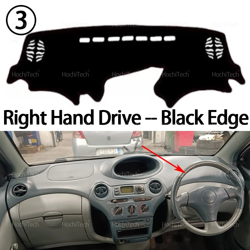 Anti-schmutzige Matte Pad Sonnenschirm Dashmat Schützen Auto Zubehör Dashboard Abdeckung für Toyota Yaris XP10 XP20 Erste Generation 1999-2006 – Detail 11