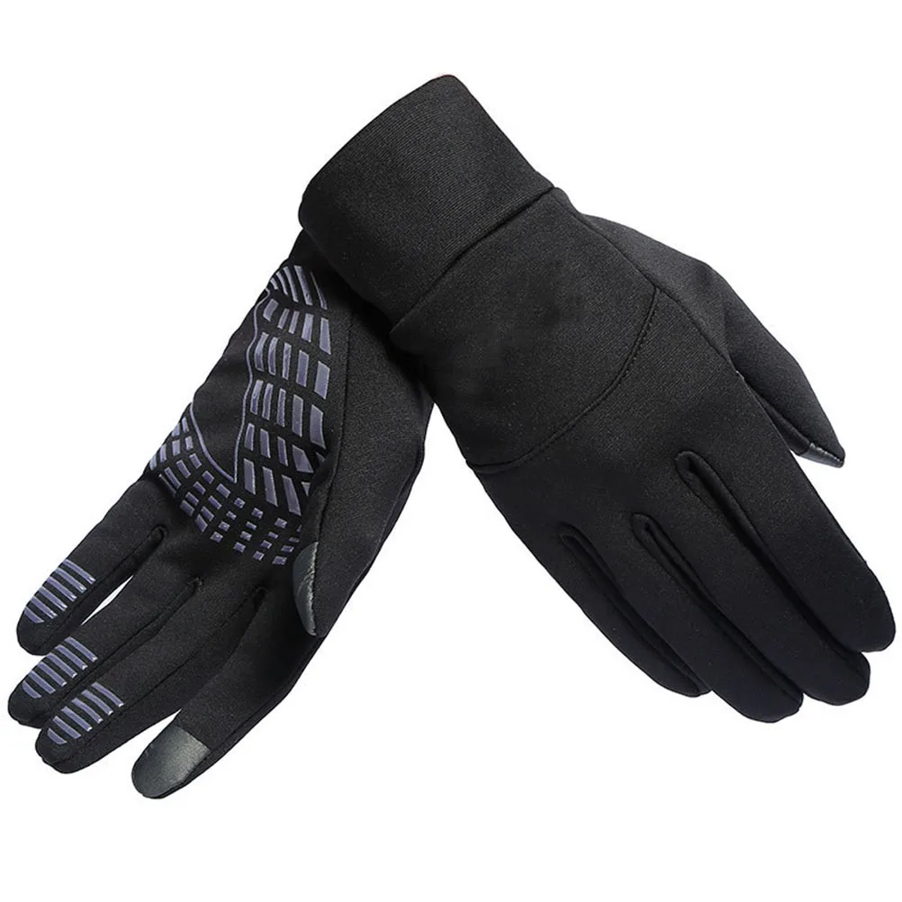 

1 Pair Windproof Touchscreen Gloves Thermal Warm Outdoor Sports Gloves For Cycling Hiking Skiing Snowboarding Skating Black