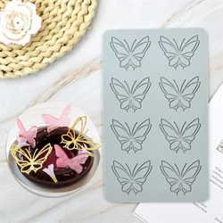 Butterfly Lace Silicone Impressing Mold Mat Fondant Cake Sugar Mould Cooking Tools Decorating Tools Diy Moulds Molds